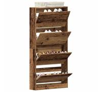 vidaXL Armario Zapatero 80 x 21 x 163,5 cm Madera de ingeniería