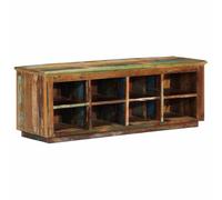 vidaXL Armario Zapatero con Estante Marrón 110 x 35 x 40 cm, Gabinete Elegante para Zapatos, solución Moderna de Almacenamiento, Madera reciclada Duradera, Soporte Funcional