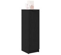 vidaXL Armario Zapatero con estante Roble Negro 29,5 x 35 x 101 cm