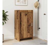 vidaXL Armario Zapatero con puerta Madera envejecida 48 x 36 x 92 cm