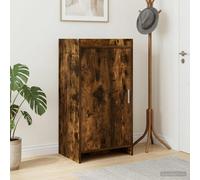vidaXL Armario Zapatero con puerta Roble Ahumado 48 x 36 x 92 cm