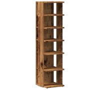 vidaXL Zapatero madera de ingeniería envejecida 28x27x102 cm