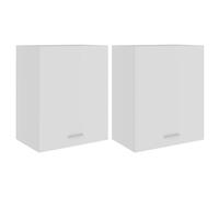 vidaXL Armarios colgantes Lyon – Blanco, 50x31x60 cm, madera de ingeniería (2 unidades)