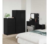 vidaXL Armarios de Almacenamiento 60 x 48 x 105 cm Negro