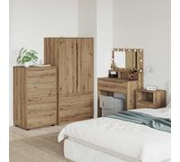 vidaXL Armarios de Almacenamiento 60 x 48 x 105 cm Roble artisan