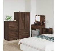 vidaXL Armarios de Almacenamiento 60 x 48 x 105 cm Roble Marrón