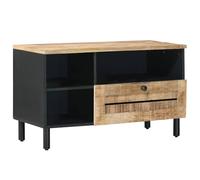 vidaXL Armarios de Almacenamiento con cajón Marrón 80 x 33,5 x 46 cm, Almacenaje Elegante para Sala, Mueble Moderno Rectangular, Unidad de Entretenimiento de Madera, estanterías funcionales