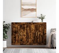Armarios de Pared Vidaxl 2 Uds Madera Ingeniería Dorados Smoked oak