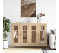 vidaXL Armarios de pared 2 uds madera de ingeniería roble Sonoma