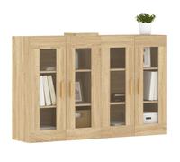 vidaXL Armarios de pared 2 uds madera de ingeniería roble Sonoma Marrón