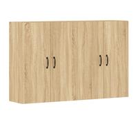 vidaXL Armarios de pared 2 uds madera de ingeniería roble Sonoma Marrón
