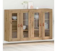 vidaXL Armarios de pared, 2 unidades, roble artesanal, 69,5 x 34 x 90 cm