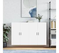vidaXL Armarios de pared 2 unidades blanco 69,5x34x90 cm