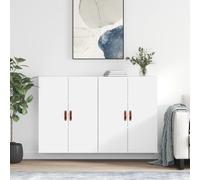 vidaXL Armarios de pared 2 unidades blanco 69,5x34x90 cm