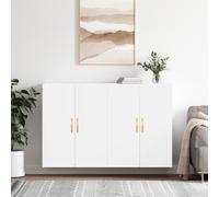 vidaXL Armarios de pared 2 unidades blanco 69,5x34x90 cm