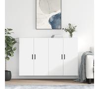 vidaXL Armarios de pared 2 unidades blanco 69,5x34x90 cm