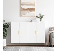 vidaXL Armarios de pared 2 unidades blanco 69,5x34x90 cm