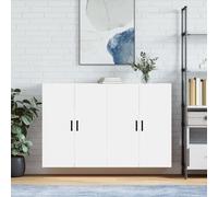 vidaXL Armarios de pared 2 unidades blanco 69,5x34x90 cm