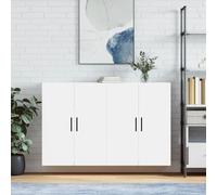 vidaXL Armarios de pared 2 unidades blanco 69,5x34x90 cm