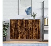 vidaXL Armarios de pared 2 unidades roble ahumado 69,5x34x90 cm