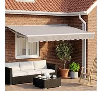 vidaXL Armazón de toldo manual con LEDs 3 x 2 m Aluminio