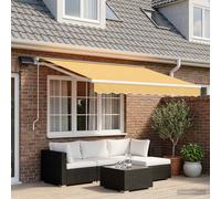 vidaXL Armazón de toldo manual con LEDs Arena 2,5 x 2 m