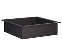 vidaXL Aro para fogones, color , 90 x 90 x 25 cm, acero
