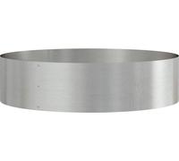 vidaXL Aro para plantas, plateado, 80 x 80 x 20 cm, acero inoxidable