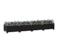 vidaXL Arriate Jardinera Macetero Recipiente para Flores y Plantas 160x40x23 cm Polipropileno