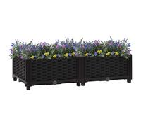 vidaXL Arriate 80x40x23 cm polipropileno
