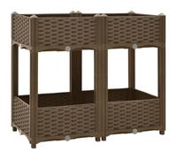 vidaXL Arriate 80x40x71 cm Polipropileno
