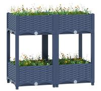 vidaXL Arriate 80x40x71 cm polipropileno