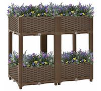 vidaXL Arriate 80x40x71 cm polipropileno