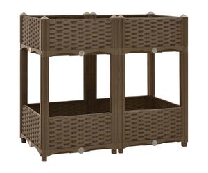 vidaXL Arriate 80x40x71 cm Polipropileno