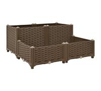 vidaXL Arriate 80x80x38 cm Polipropileno