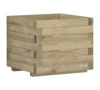 vidaXL Arriate cuadrado madera 50x50x40 cm