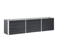 vidaXL Arriate de Acero galvanizado Gris Antracita 240x40x45 cm