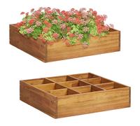 vidaXL Arriate de especias madera maciza de acacia 60x60x15 cm