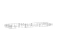 vidaXL Arriate de gaviones de acero galvanizado 300x100x20 cm