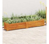 vidaXL Arriate de jardín de madera de acacia 150x30x25 cm