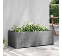 vidaXL Arriate de jardín PP gris piedra 100x43x35 cm