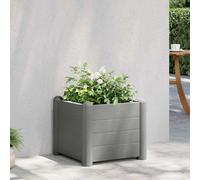 vidaXL Arriate de jardín PP gris piedra 43x43x35 cm