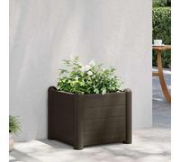 vidaXL Arriate de jardín PP mocha 43x43x35 cm