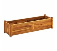 vidaXL Arriate de Madera de Acacia 100x30x25 cm