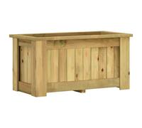 vidaXL Arriate de madera de pino impregnada 100x50x50 cm