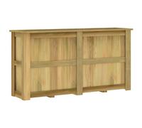 vidaXL Arriate de madera de pino impregnada 196x50x100 cm