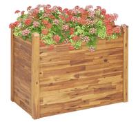 vidaXL Arriate de madera maciza de acacia 110x60x84 cm