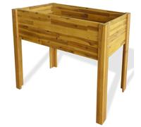 vidaXL Arriate de madera maciza de acacia