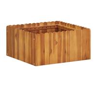 vidaXL Arriate de madera maciza de acacia 50x50x25 cm
