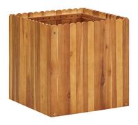 vidaXL Arriate de madera maciza de acacia 50x50x50 cm